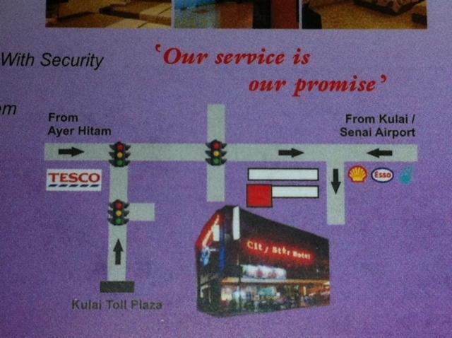 City Star Hotel Kulai Bagian luar foto